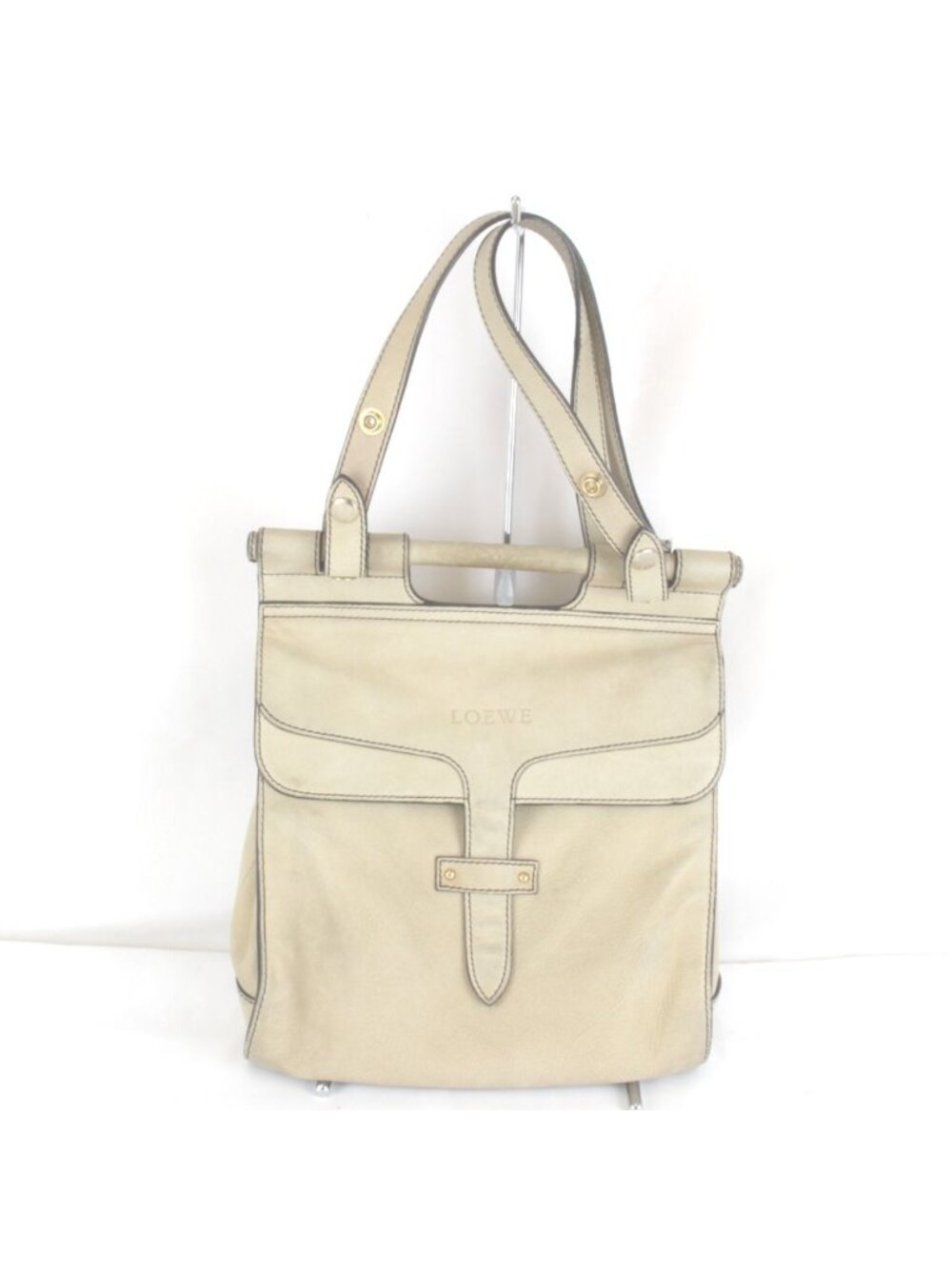 Loewe Candy Shoulder 2-Way Bag Leather Beige